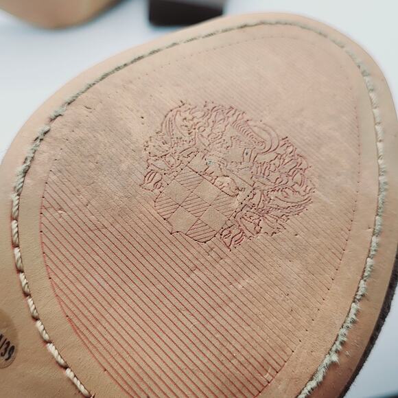 Vince Camuto Kent VI Gray Soft Suede Leather Peep Toe 4" Heeled Booties Sze 8.5M - Picture 9 of 11